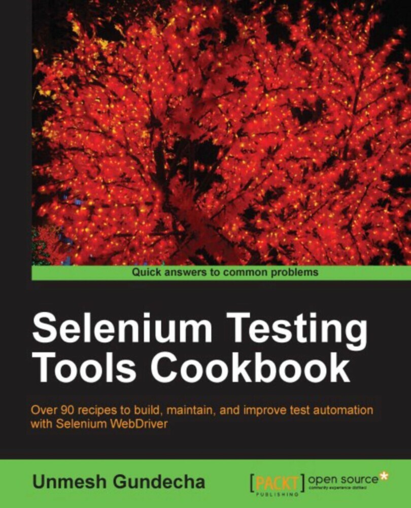 Selenium Testing Tools Cookbook main product photo
