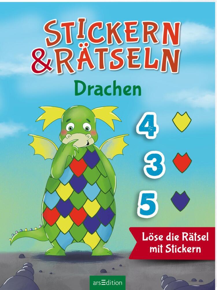 Stickern & Rätseln ab 3: Stickern & Rätseln - Drachen main product photo