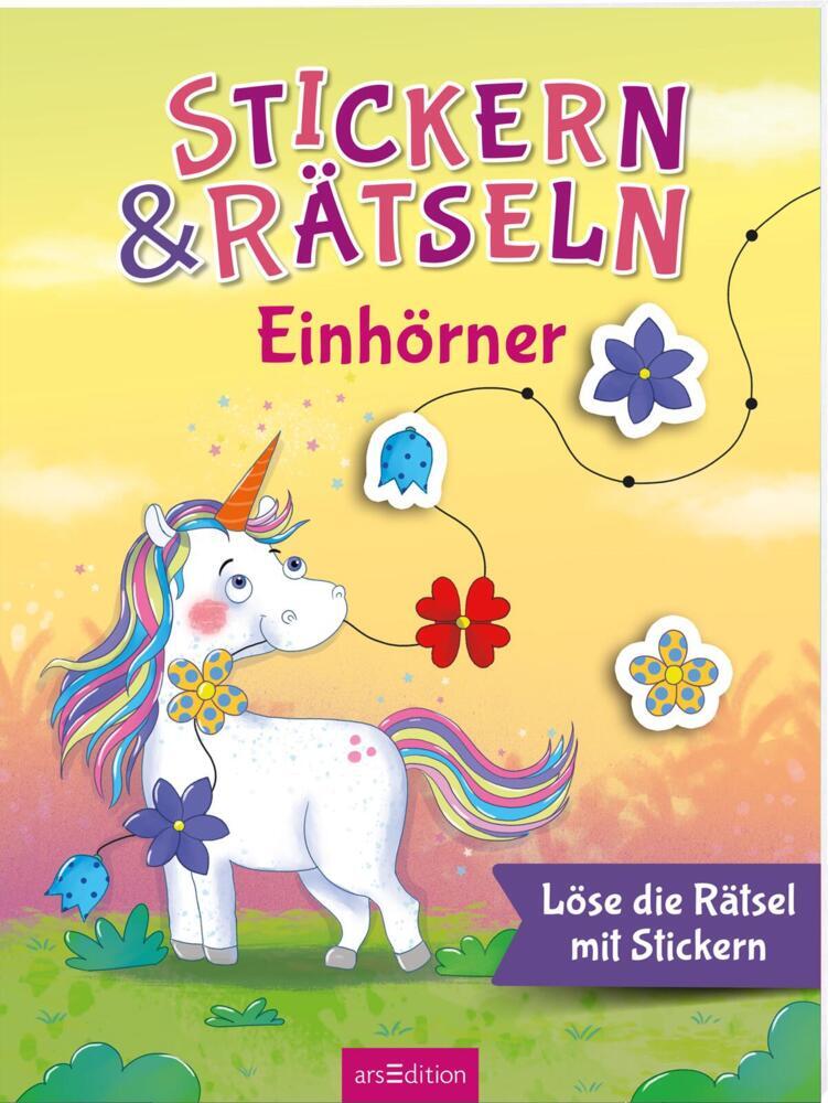 Stickern & Rätseln - Einhörner main product photo