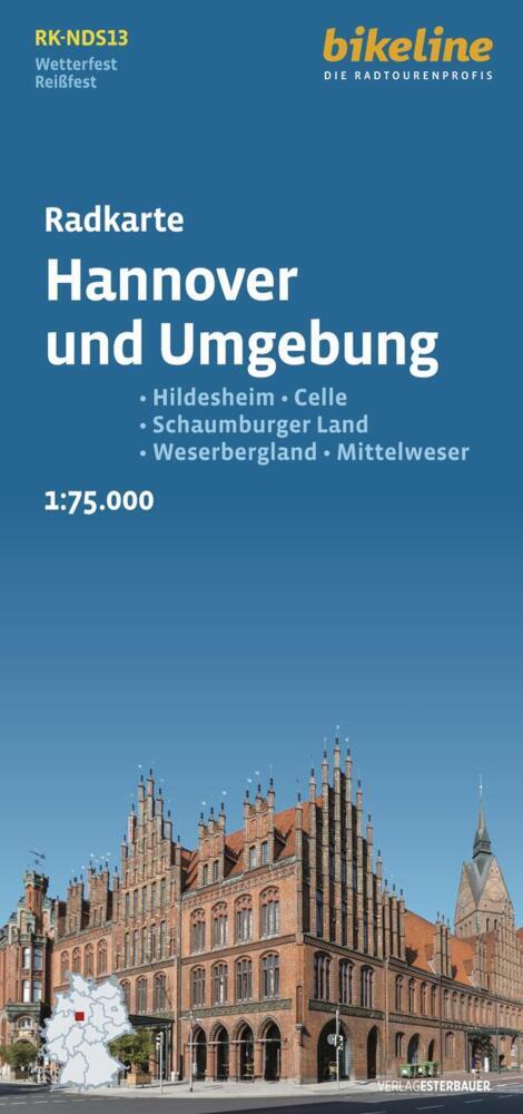 Radkarte Hannover und Umgebung (RK-NDS13) main product photo