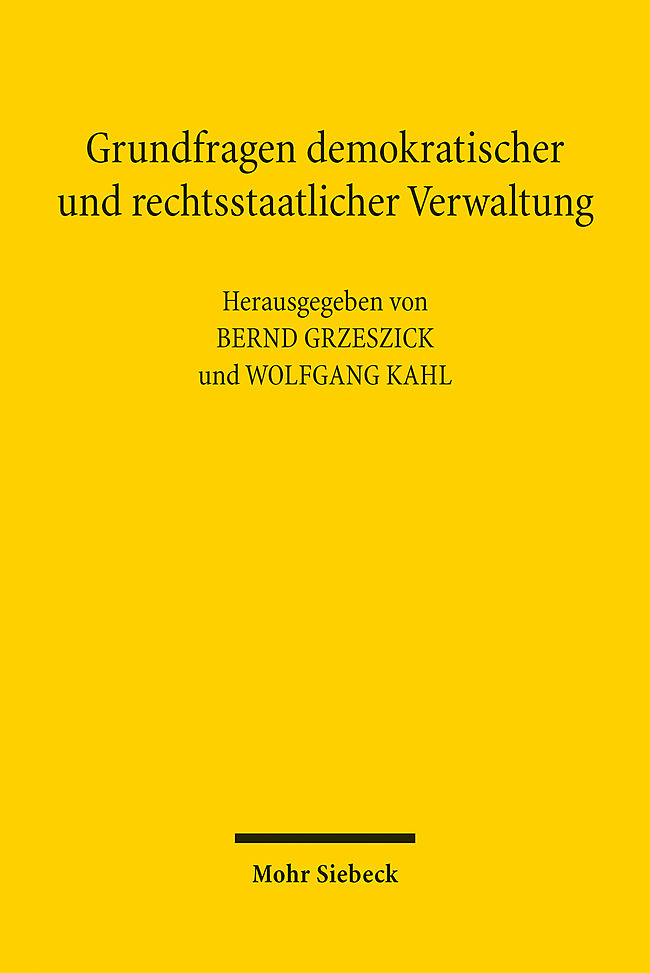 Grundfragen demokratischer und rechtsstaatlicher Verwaltung main product photo