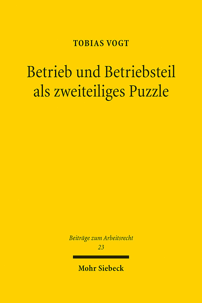 Betrieb und Betriebsteil als zweiteiliges Puzzle main product photo