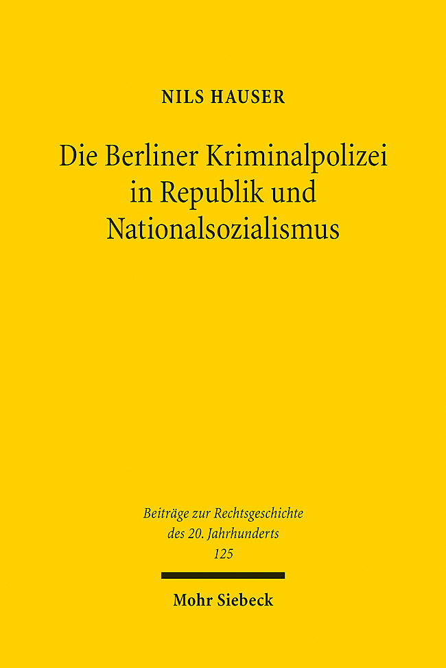 Die Berliner Kriminalpolizei in Republik und Nationalsozialismus main product photo