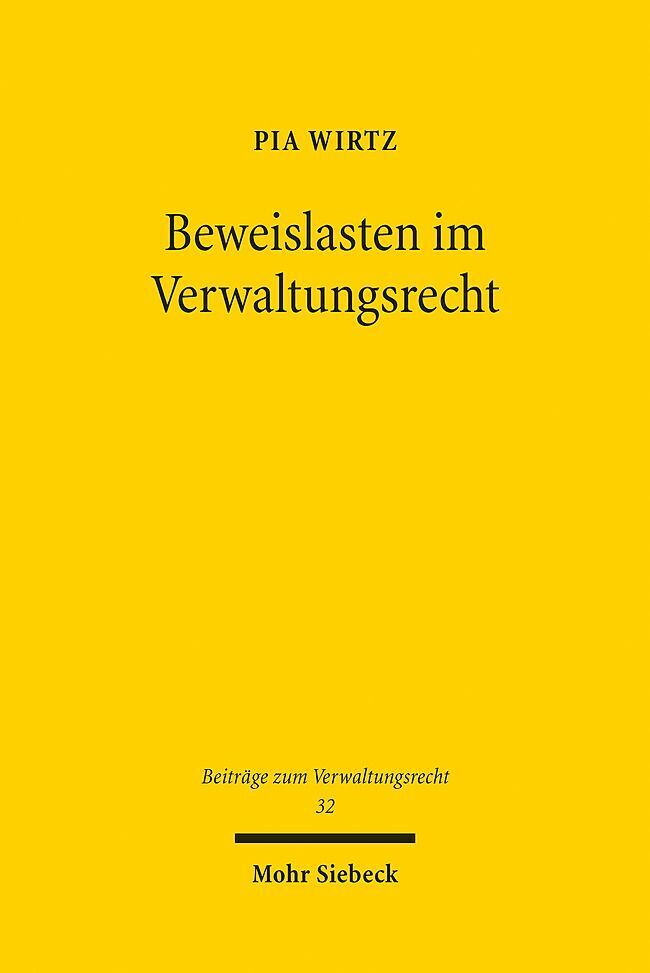 Beweislasten im Verwaltungsrecht main product photo