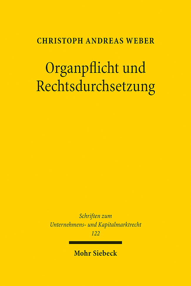 Organpflicht und Rechtsdurchsetzung main product photo