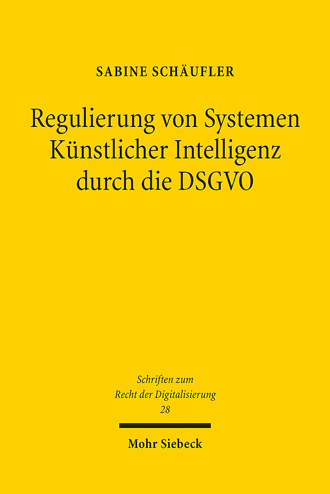 Regulierung von Systemen Künstlicher Intelligenz durch die DSGVO main product photo