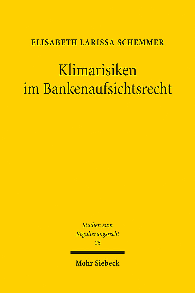 Klimarisiken im Bankenaufsichtsrecht main product photo