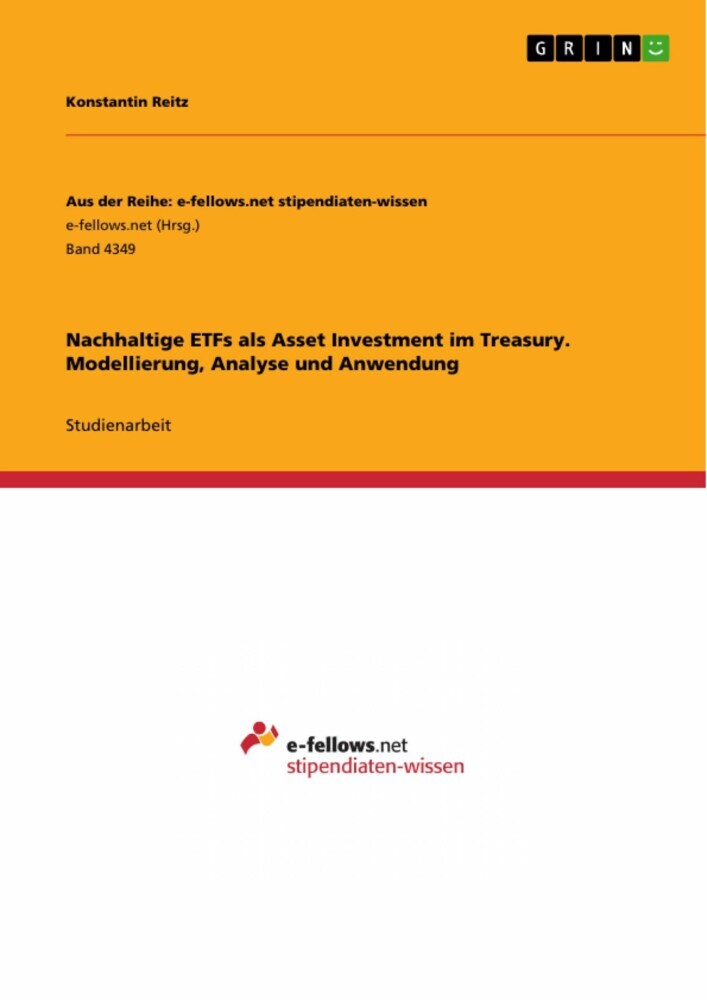 Nachhaltige ETFs als Asset Investment im Treasury. Modellierung, Analyse und Anwendung main product photo