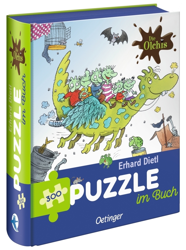 Die Olchis. Puzzle im Buch. Feuerstuhl. 300 Teile, Format 48 x 24 cm main product photo