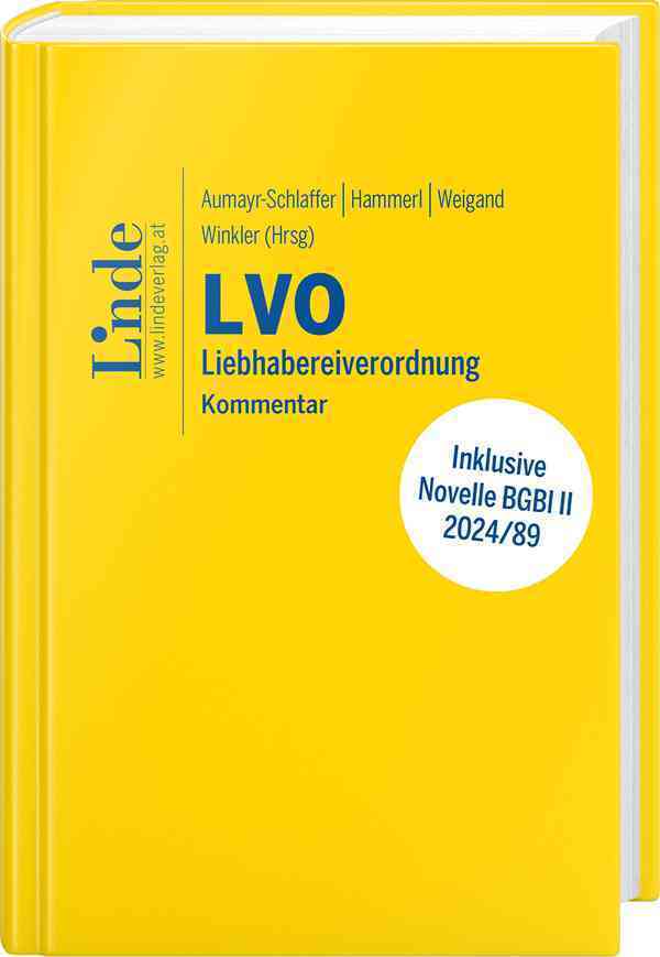 LVO | Liebhabereiverordnung main product photo