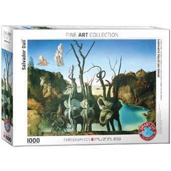 Schwäne spiegeln Elefanten von Salvador Dalí 1000 Teile