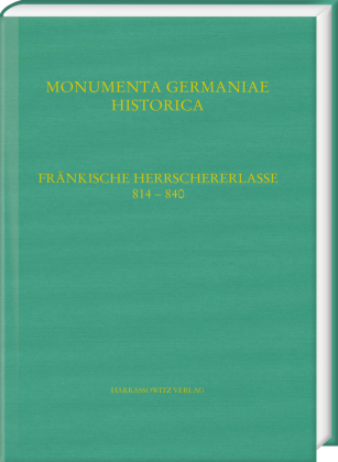 Fränkische Herrschererlasse (814-840). (Capitularia regum Francorum a. 814- a. 840), 2 Teile