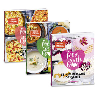 Die 99 besten Herzfeld Rezepte; Bundle; Food with Love; Herzfeld, Manuela / Herzfeld, Joëlle, 3 Teile