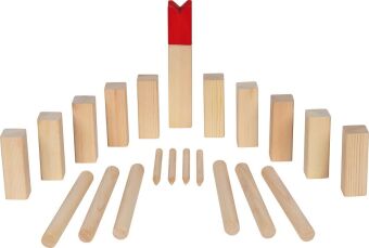 Wikingerspiel KUBB inkl. Baumwollbeutel,