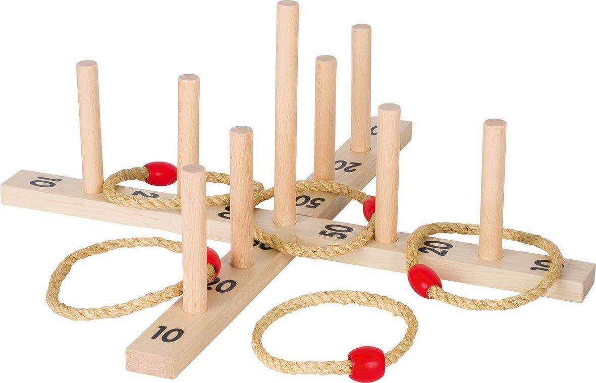 Ringwurfspiel mit 5 Sisalringen main product photo