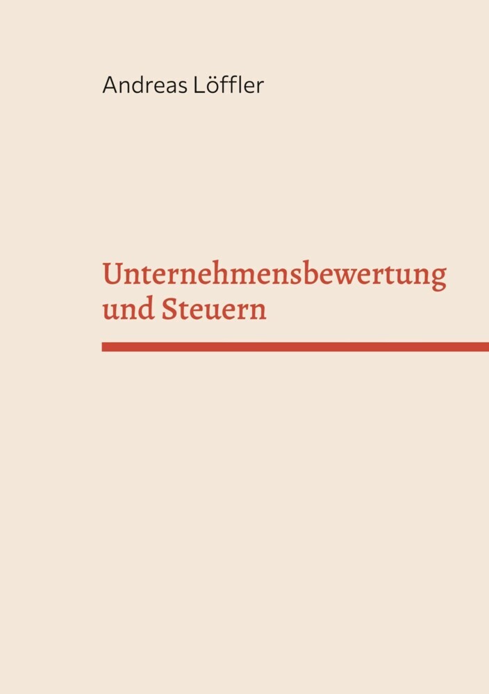 Unternehmensbewertung und Steuern main product photo