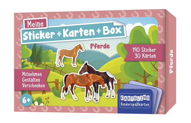 Meine Sticker + Karten + Box - Pferde, m. 1 Beilage main product photo