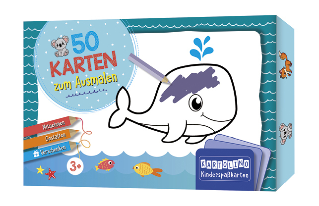 50 Karten zum Ausmalen - Tiere main product photo