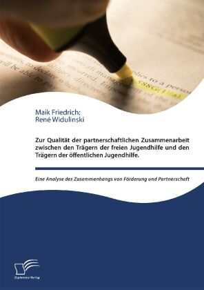 Zur Qualität der partnerschaftlichen Zusammenarbeit zwischen den Trägern der freien Jugendhilfe und den Trägern der öffentlichen Jugendhilfe eine Analyse des Zusammenhangs von Förderung und Partnerschaft.