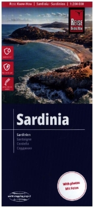 Reise Know-How Landkarte Sardinien / Sardinia (1:200.000)