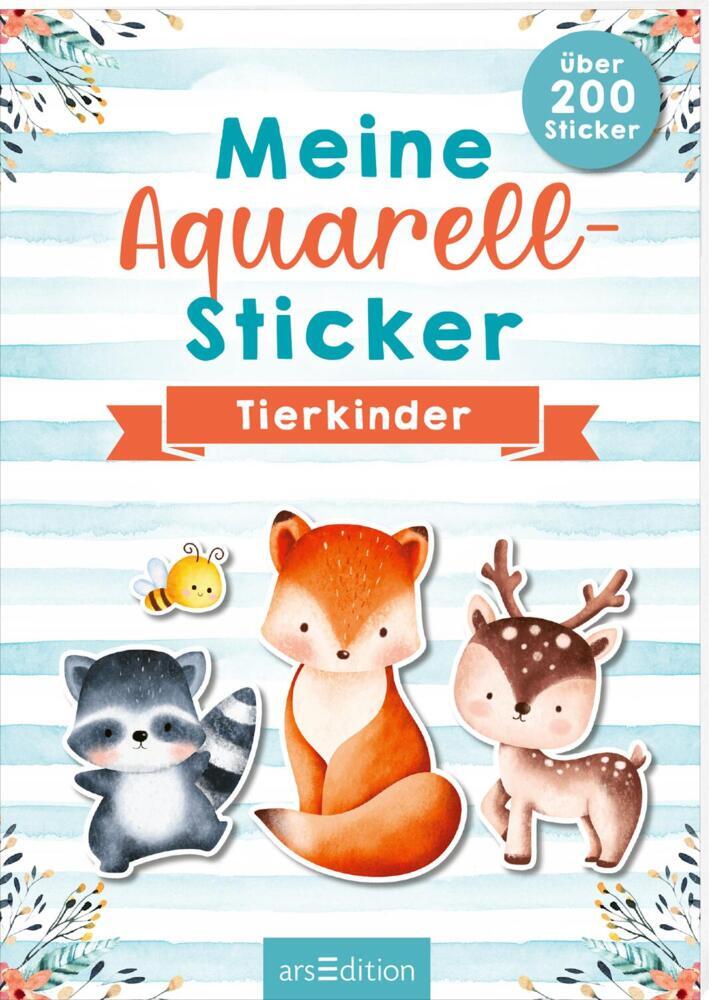 Meine Aquarell-Sticker - Tierkinder main product photo