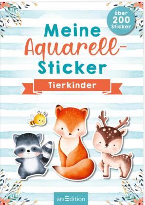Meine Aquarell-Sticker - Tierkinder