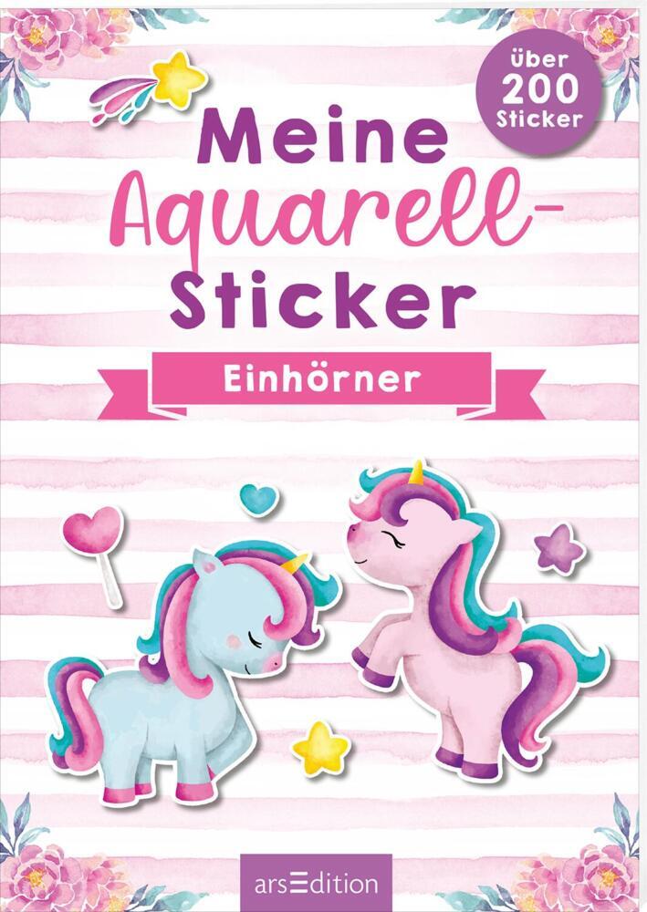 Meine Aquarell-Sticker - Einhörner main product photo