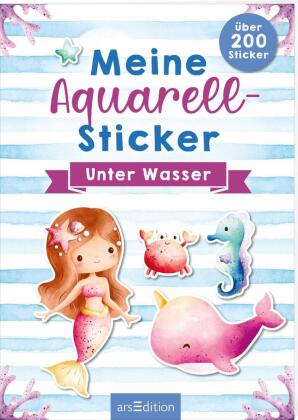 Meine Aquarell-Sticker -  Unter Wasser