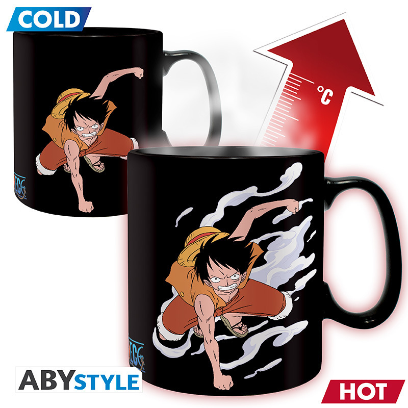 ONE PIECE-Mug Heat Change-Luffy & Ace main product photo