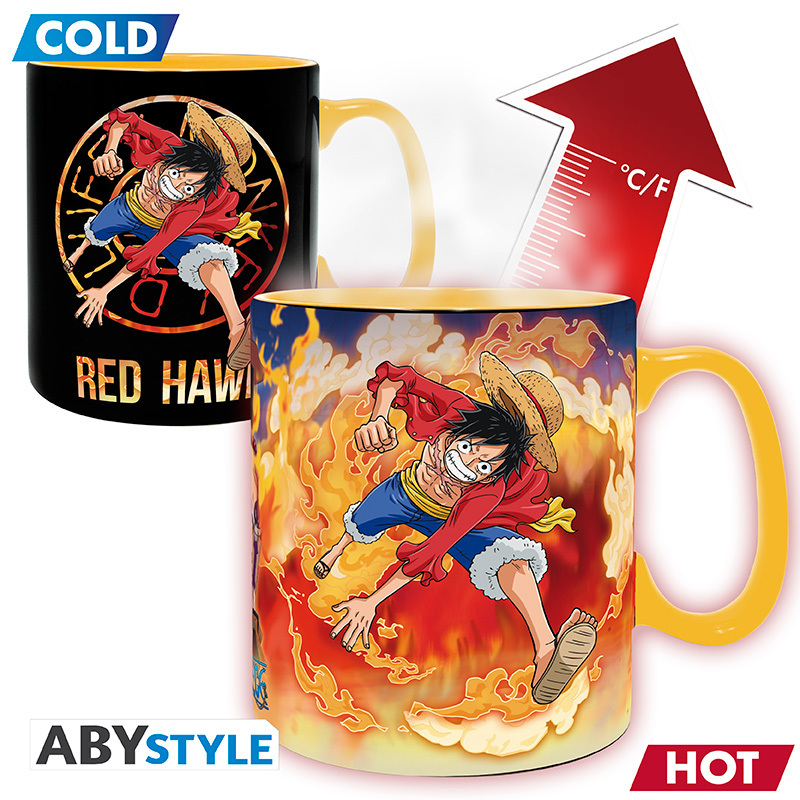 ONE PIECE-Mug Heat Change-Luffy & Sabo main product photo