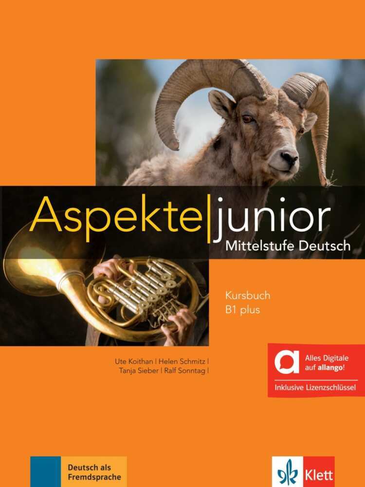 Aspekte junior B1 plus - Hybride Ausgabe allango, m. 1 Beilage main product photo