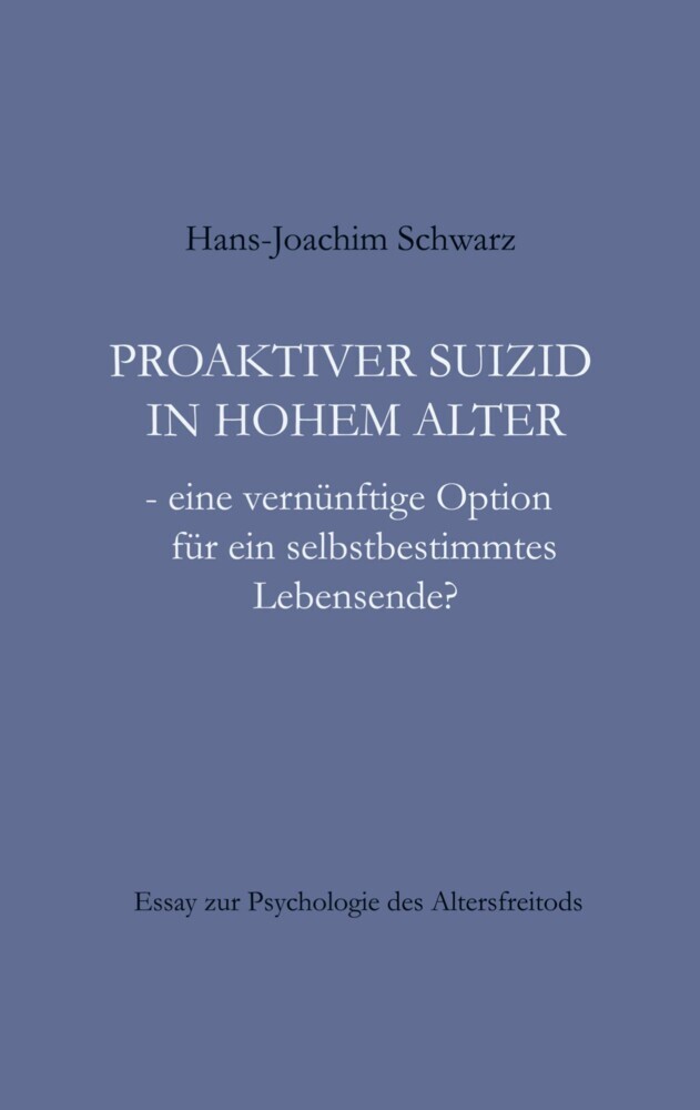 Proaktiver Suizid in hohem Alter main product photo