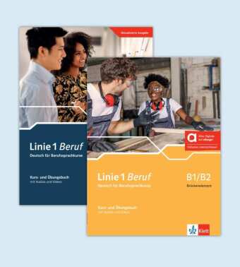 Linie 1 Beruf B1/B2 Brückenelement und B2 - Hybride Ausgabe allango, m. 1 Beilage