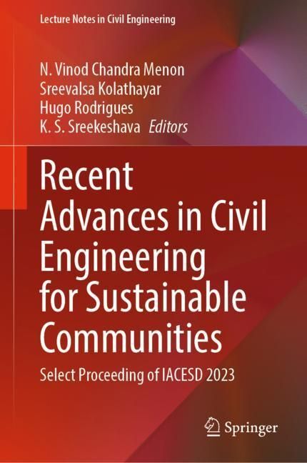 Recent Advances in Civil Engineering for Sustainable Communities main product photo