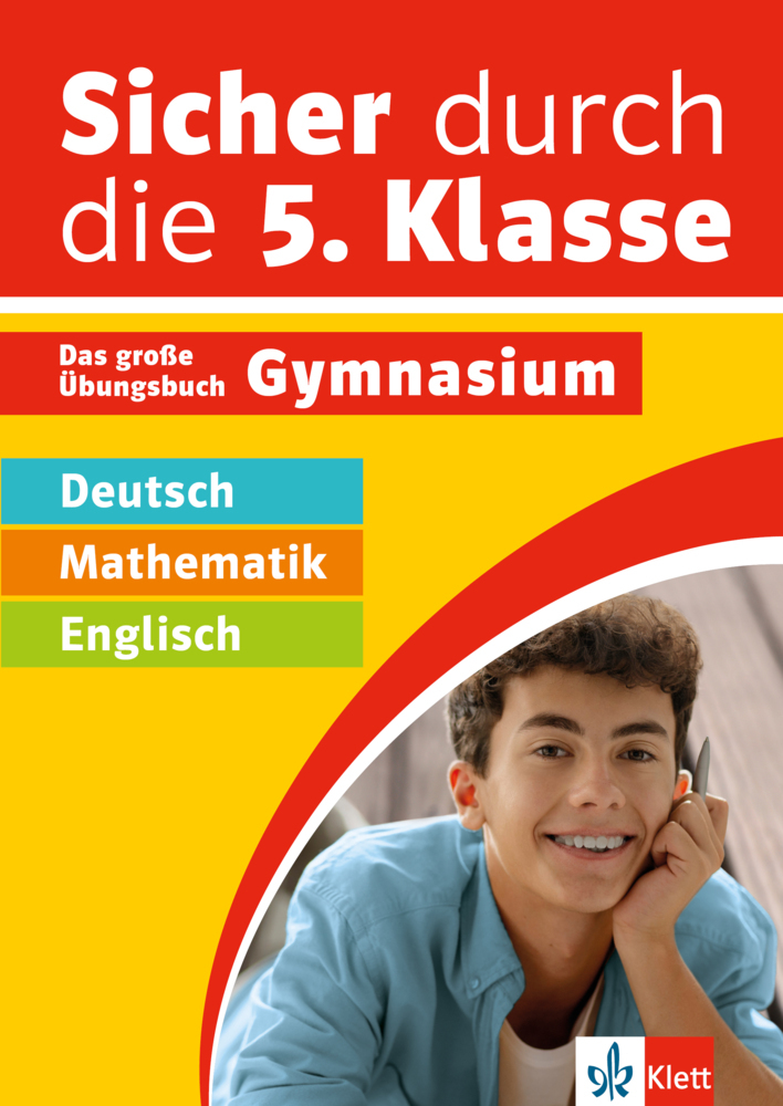 Klett Sicher durch die 5. Klasse - Deutsch, Mathematik, Englisch main product photo