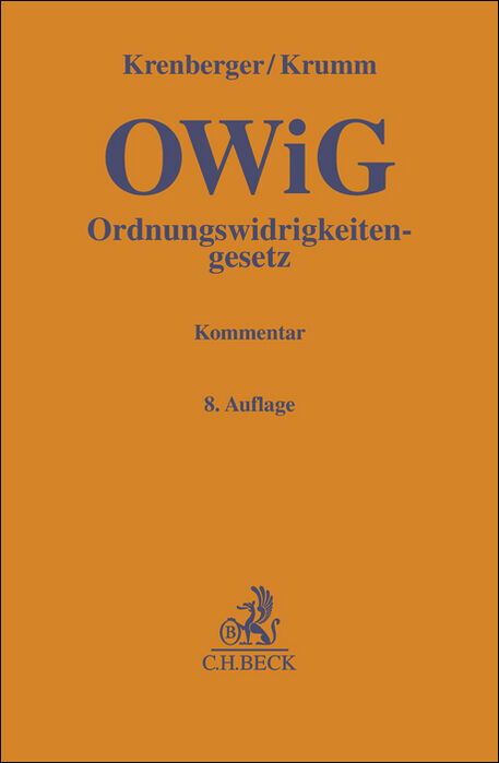 Ordnungswidrigkeitengesetz. OWiG main product photo
