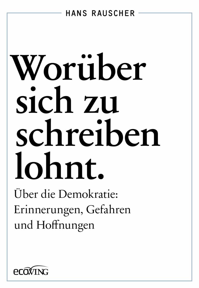 Worüber sich zu schreiben lohnt main product photo
