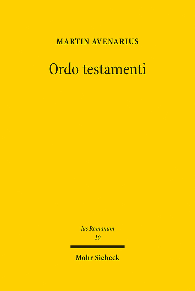 Ordo testamenti main product photo