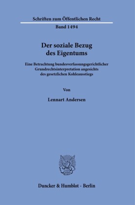 Der soziale Bezug des Eigentums.