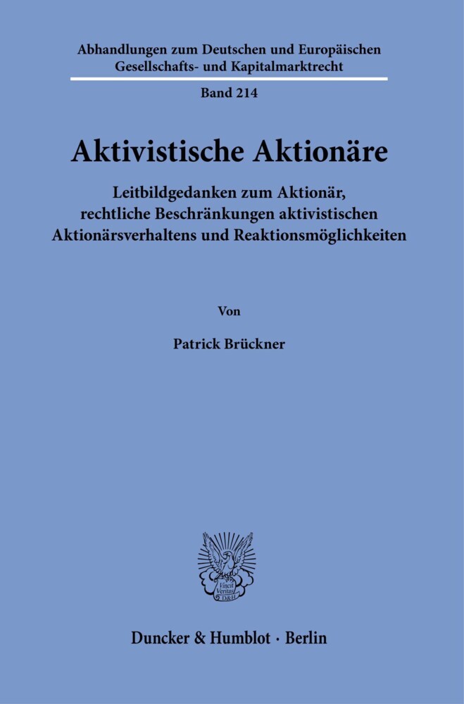 Aktivistische Aktionäre. main product photo