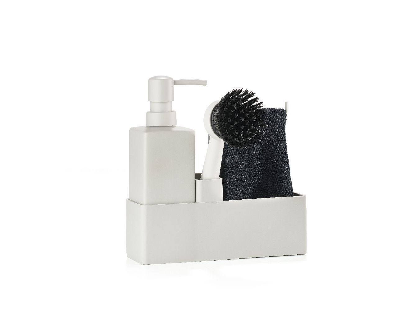 Geschirrspülset mit Putzlappen Warm Grey main product photo