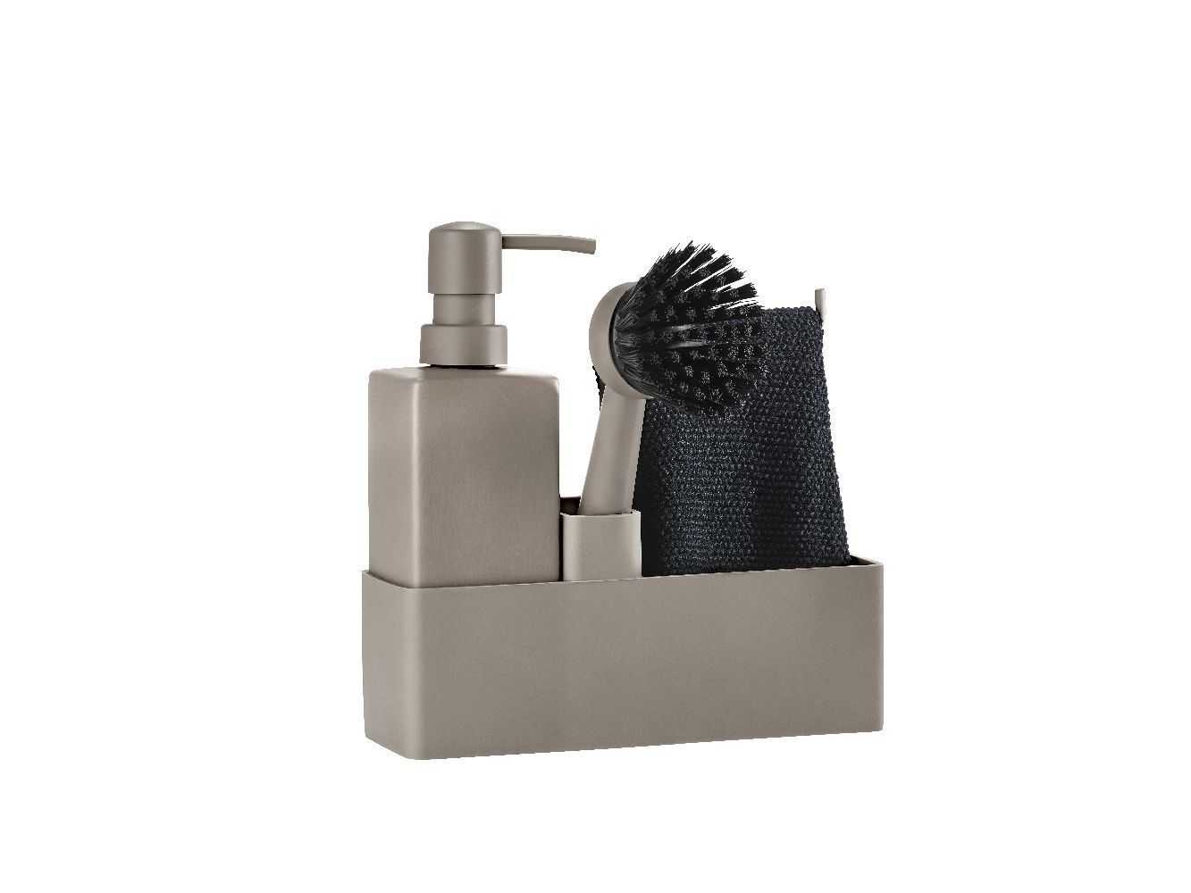 Geschirrspülset mit Putzlappen Taupe main product photo