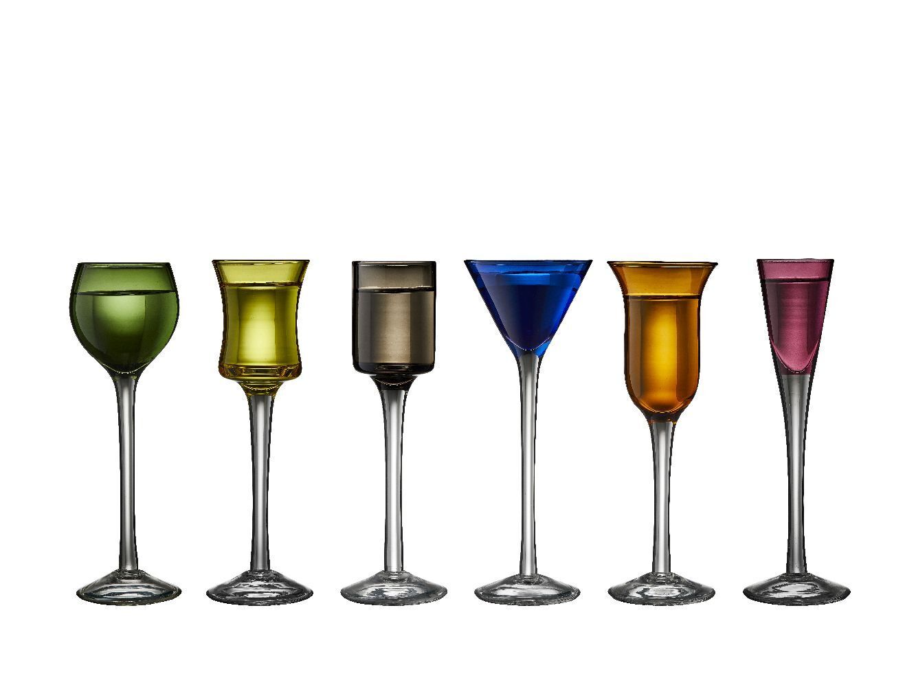 Schnappsglas 6 Stck. ass. Farben main product photo