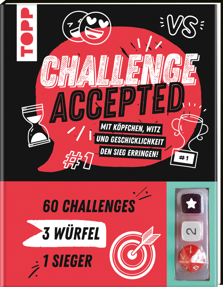 Challenge accepted! Mit 3 Würfeln und 60 Challenges main product photo