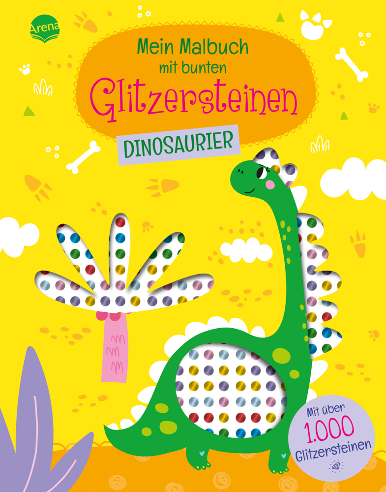 Mein Malbuch mit bunten Glitzersteinen. Dinosaurier (Mit über 1.000 Glitzersteinen) main product photo