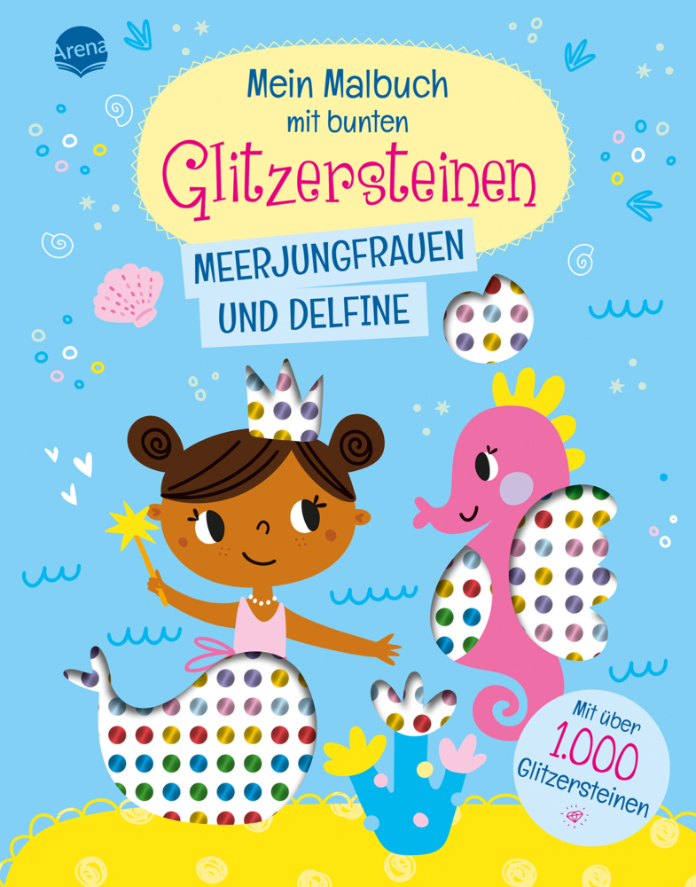 Mein Malbuch mit bunten Glitzersteinen. Meerjungfrauen und Delfine (Mit über 1.000 Glitzersteinen) main product photo