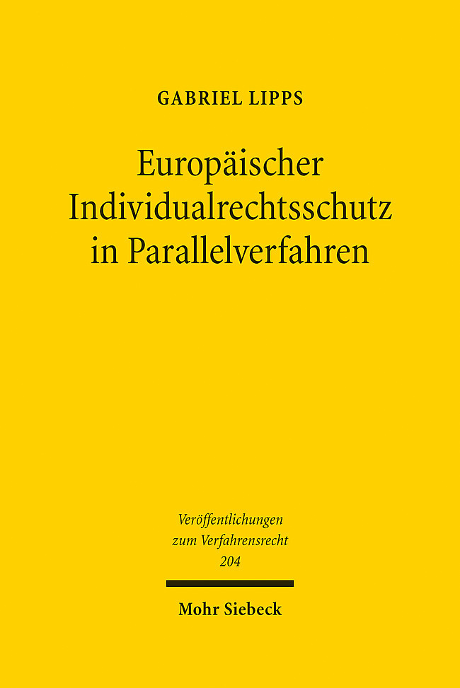 Europäischer Individualrechtsschutz in Parallelverfahren main product photo