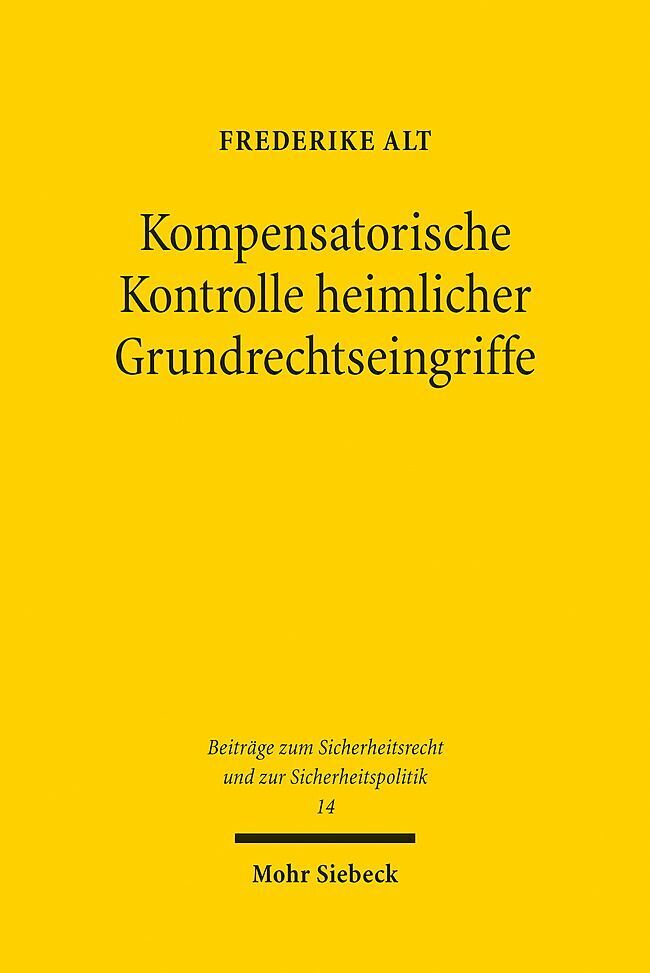 Kompensatorische Kontrolle heimlicher Grundrechtseingriffe main product photo