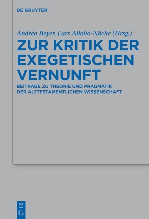 Zur Kritik der exegetischen Vernunft main product photo