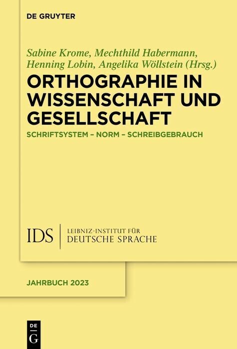 Orthographie in Wissenschaft und Gesellschaft main product photo